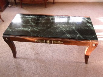 Empire Style Mahogany Coffee Table