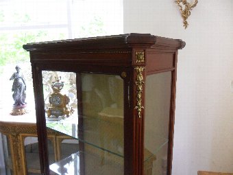 Antique French Louis XVI Mahogany Display Cabinet