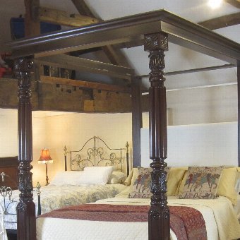 Mahogany Four Poster Bed - W4P3
