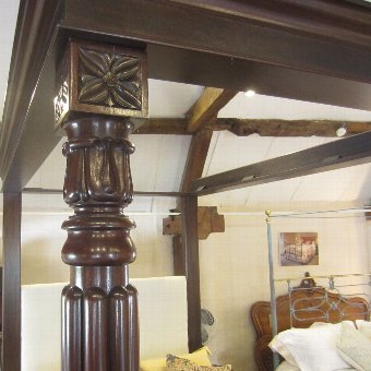 Antique Mahogany Four Poster Bed - W4P3