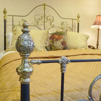 Antique Cast Brass and Iron Bed – MK44