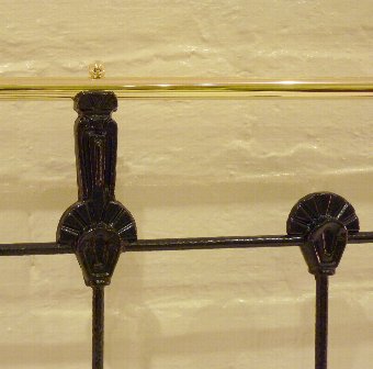Antique Black Double Brass and Iron Bed – MD30