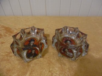 Two Rare Bohemian Glass Salts (circa 1800 - 1830)