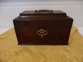 George iii Mahogany Tea Caddy, circa 1775