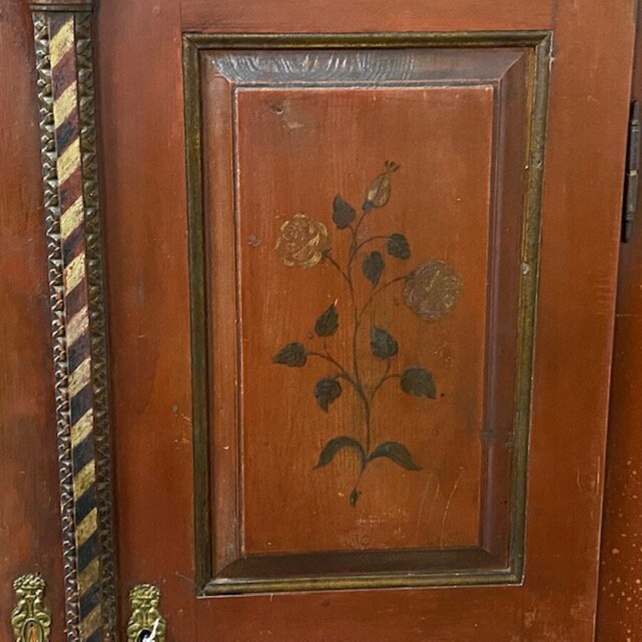 Antique MID 1800'S PAINTED ARMOIRE 
