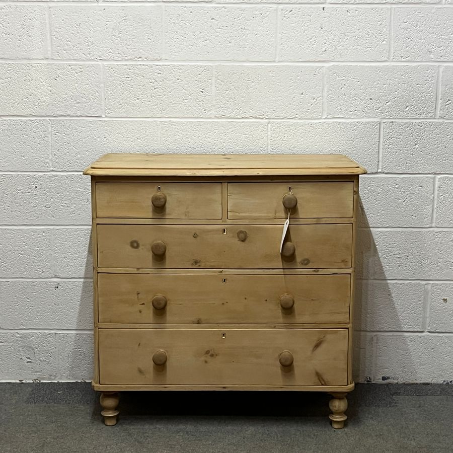 Victorian Pine Chest Of Drawers (B7256D)