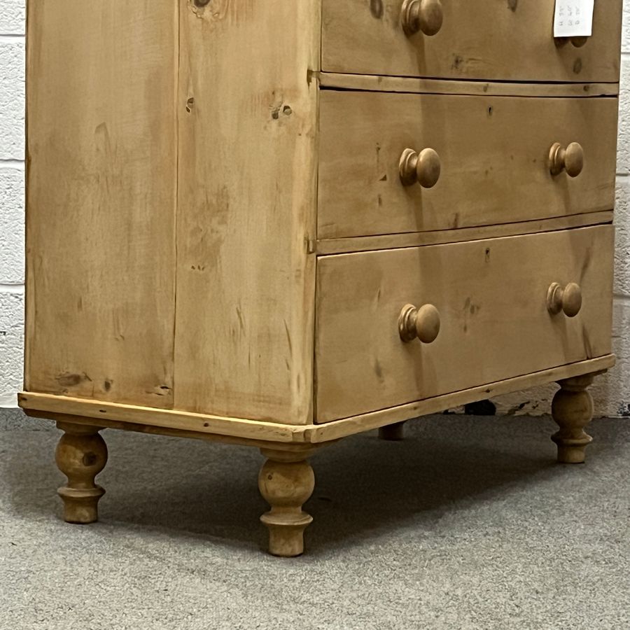 Antique Victorian Pine Chest Of Drawers (B7256D)