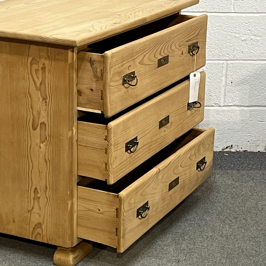 Antique Small 1930’s Pine German Chest Of Drawers (D0257B)