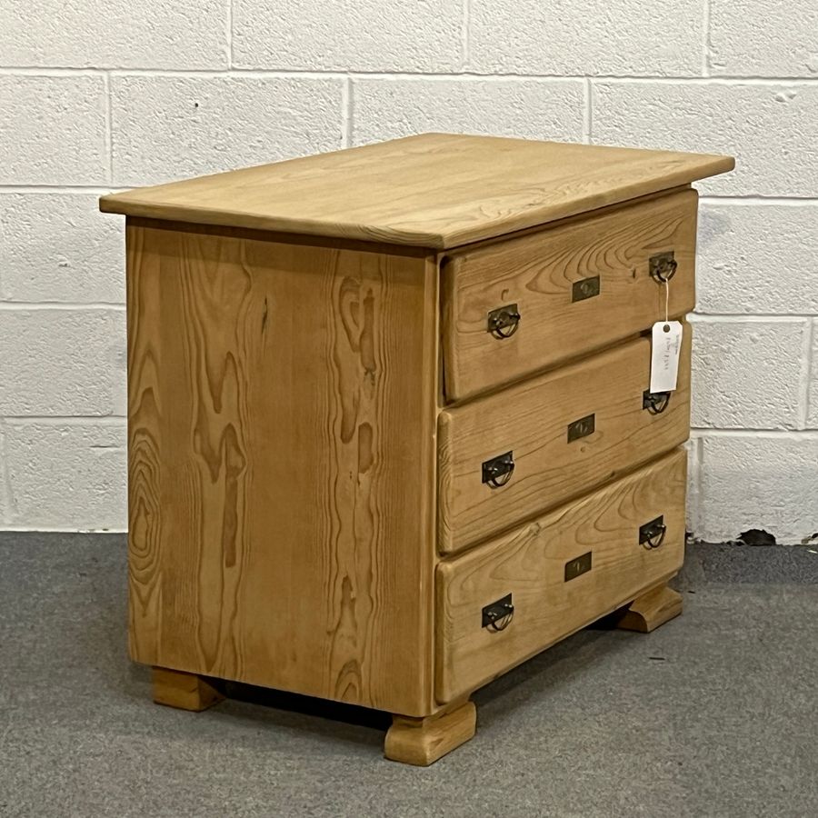 Antique Small 1930’s Pine German Chest Of Drawers (D0257B)