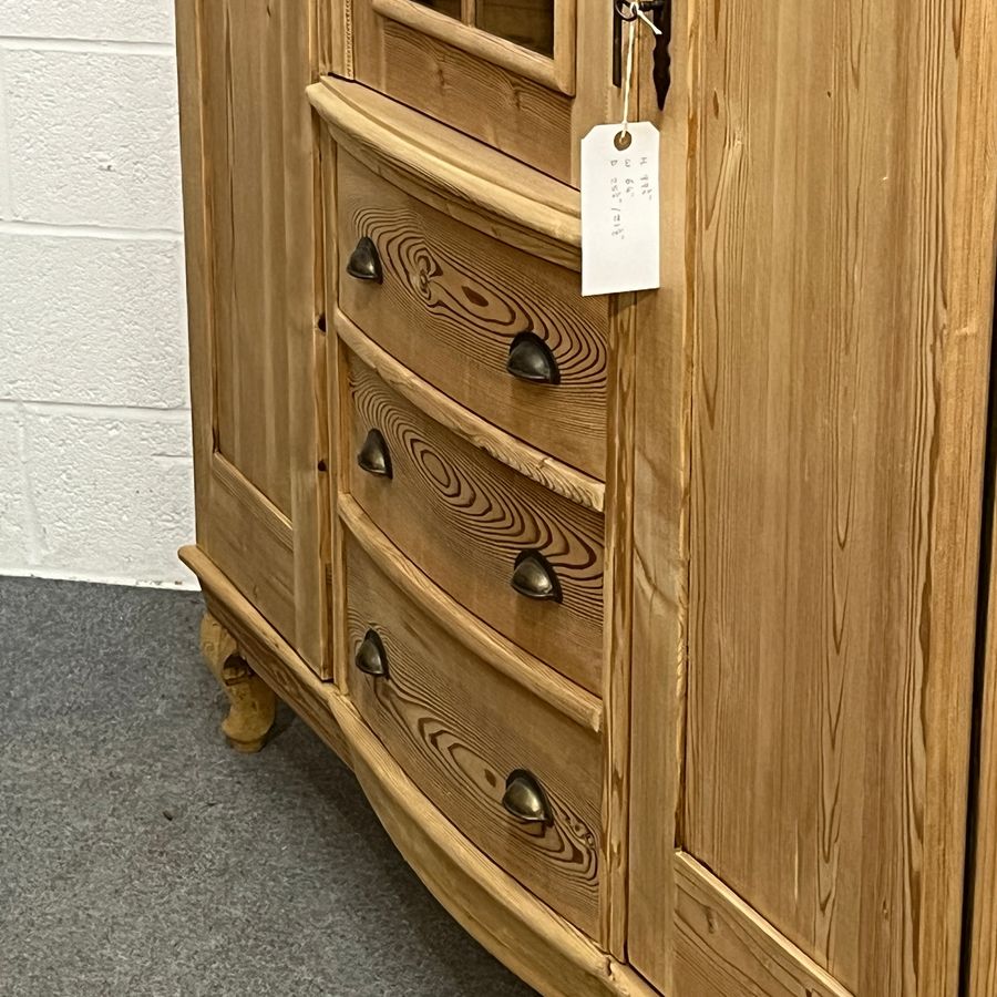 Antique Large 1930’s German Pine Bedroom Unit With (D0305G)