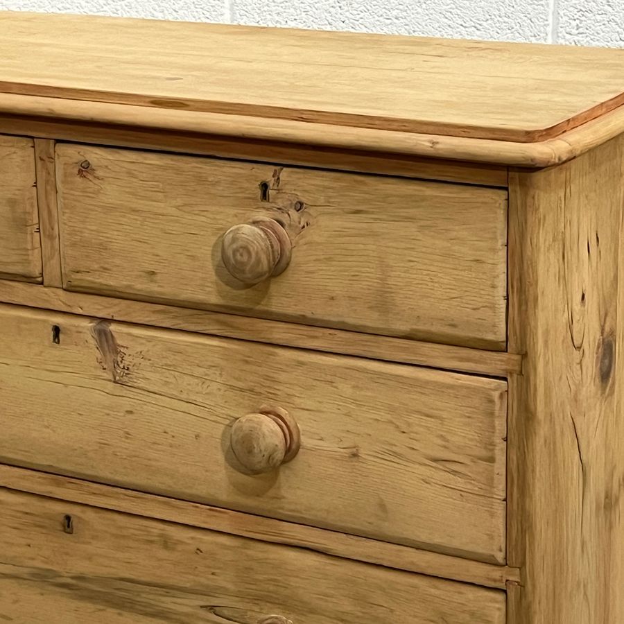 Antique Large Victorian Pine Chest Of Drawers (D1304D)