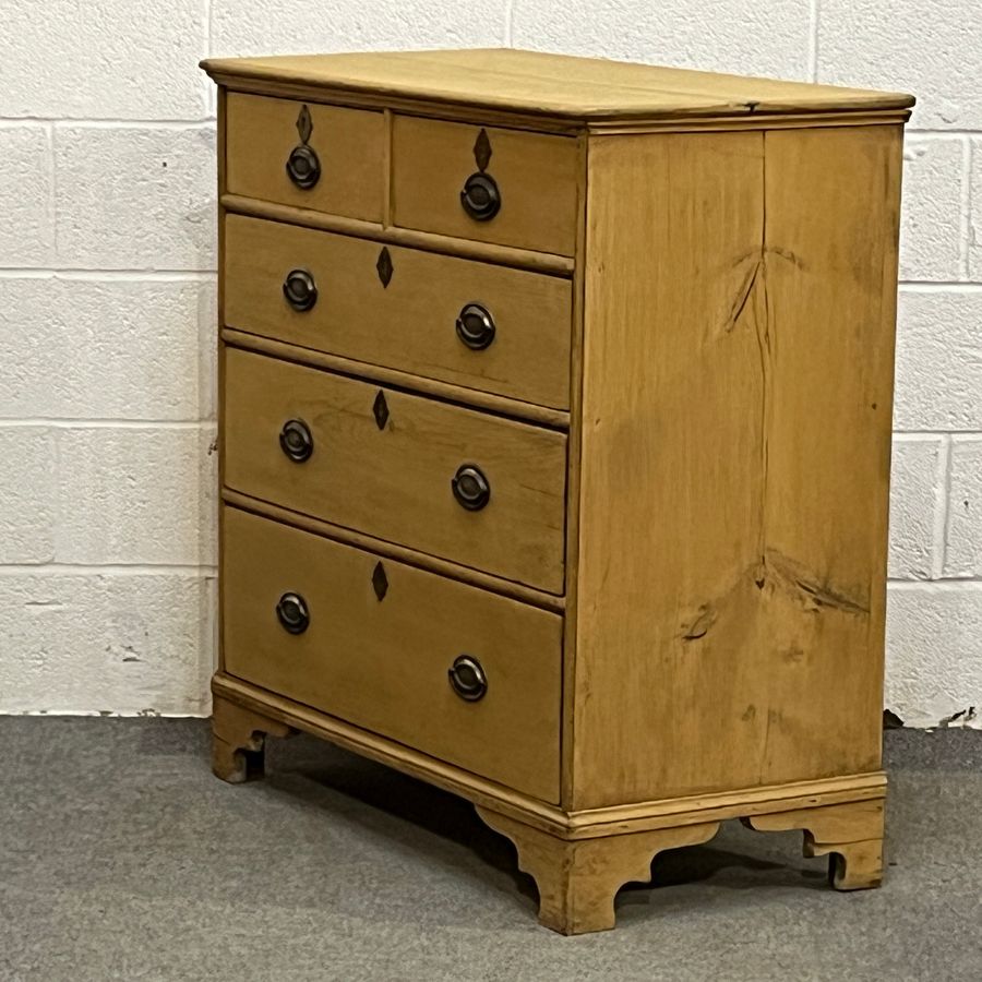 Antique Georgian 2 Over 3 Pine Chest Of Drawers (D2306D)