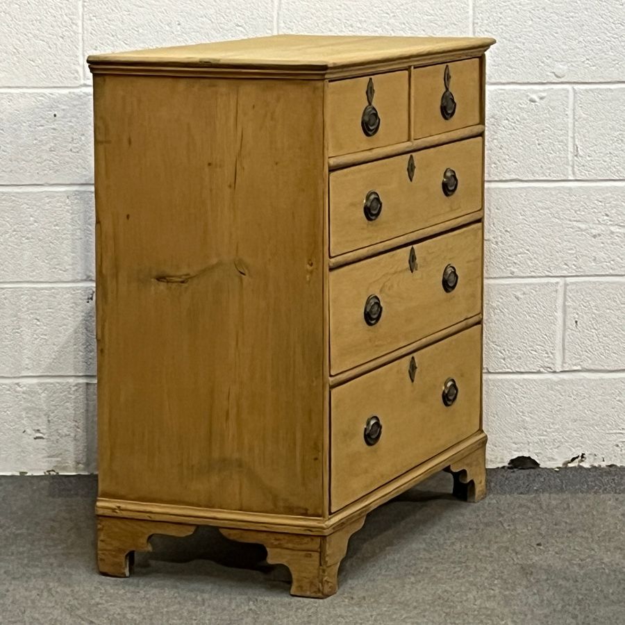 Antique Georgian 2 Over 3 Pine Chest Of Drawers (D2306D)