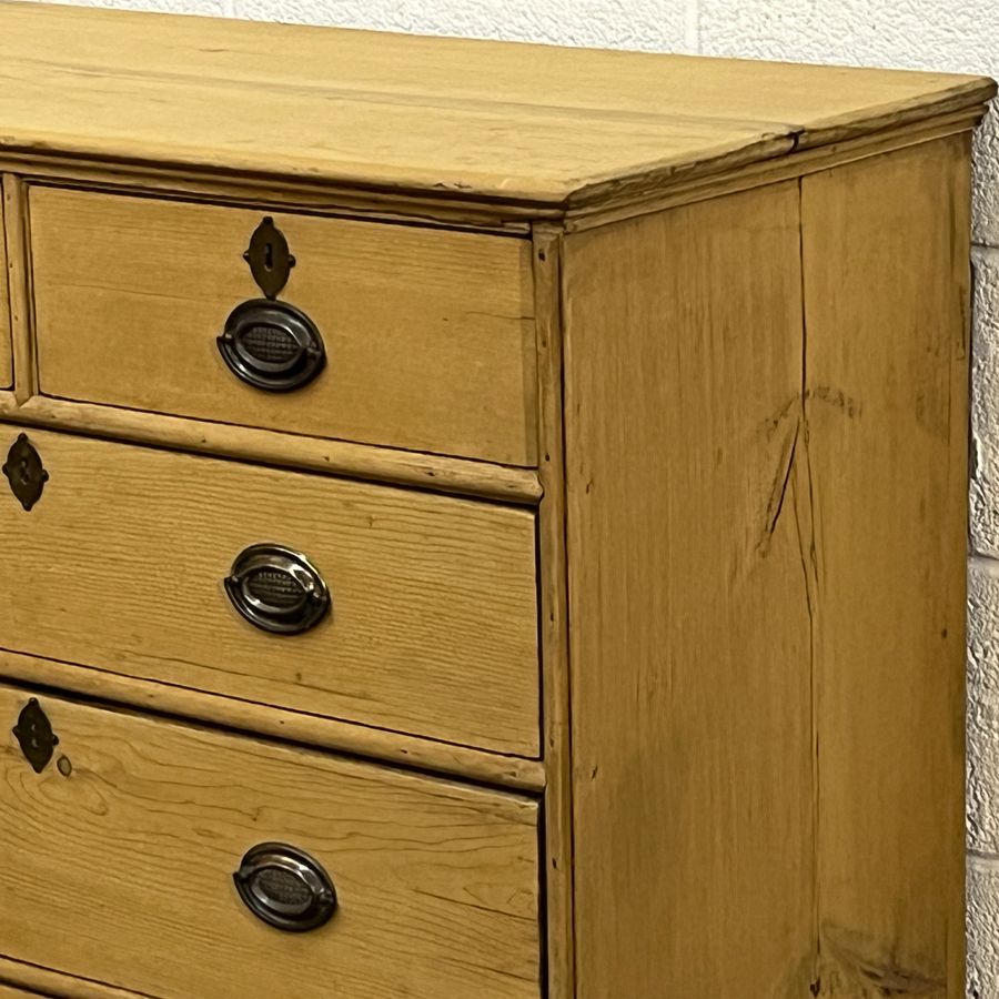 Antique Georgian 2 Over 3 Pine Chest Of Drawers (D2306D)