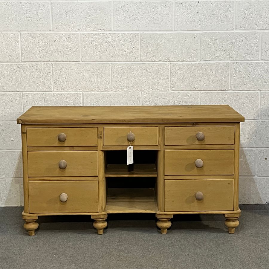 Large Victorian Pine Sideboard With Drawers (D5405E)