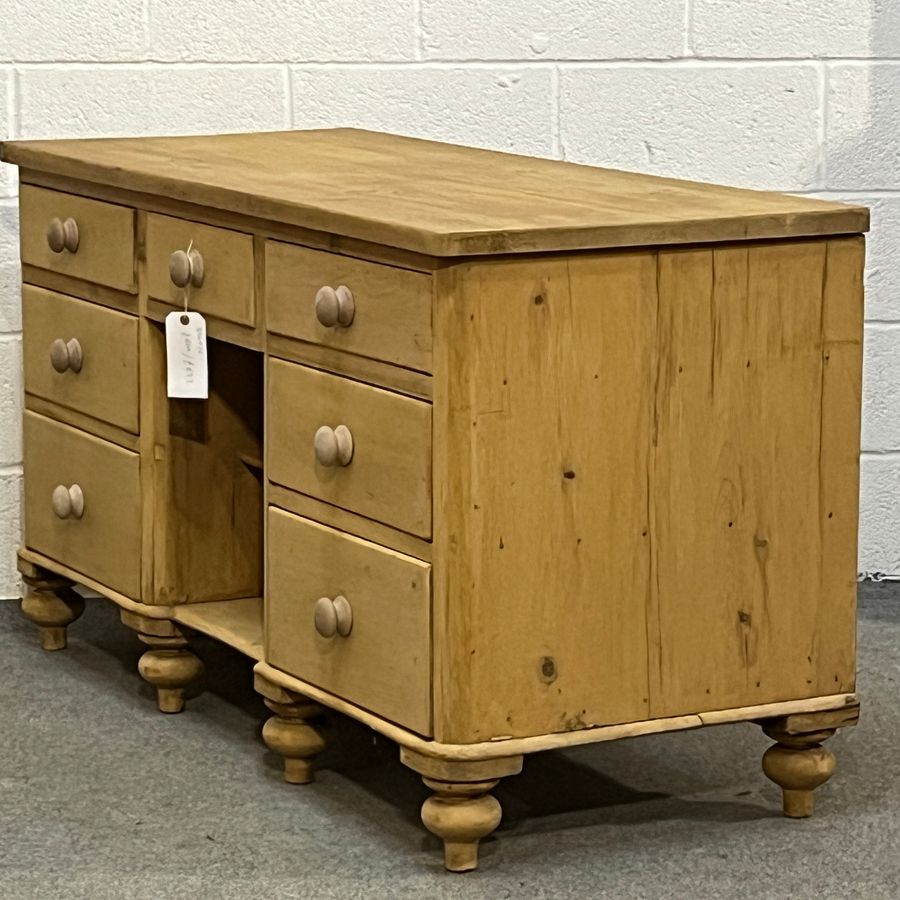 Antique Large Victorian Pine Sideboard With Drawers (D5405E)