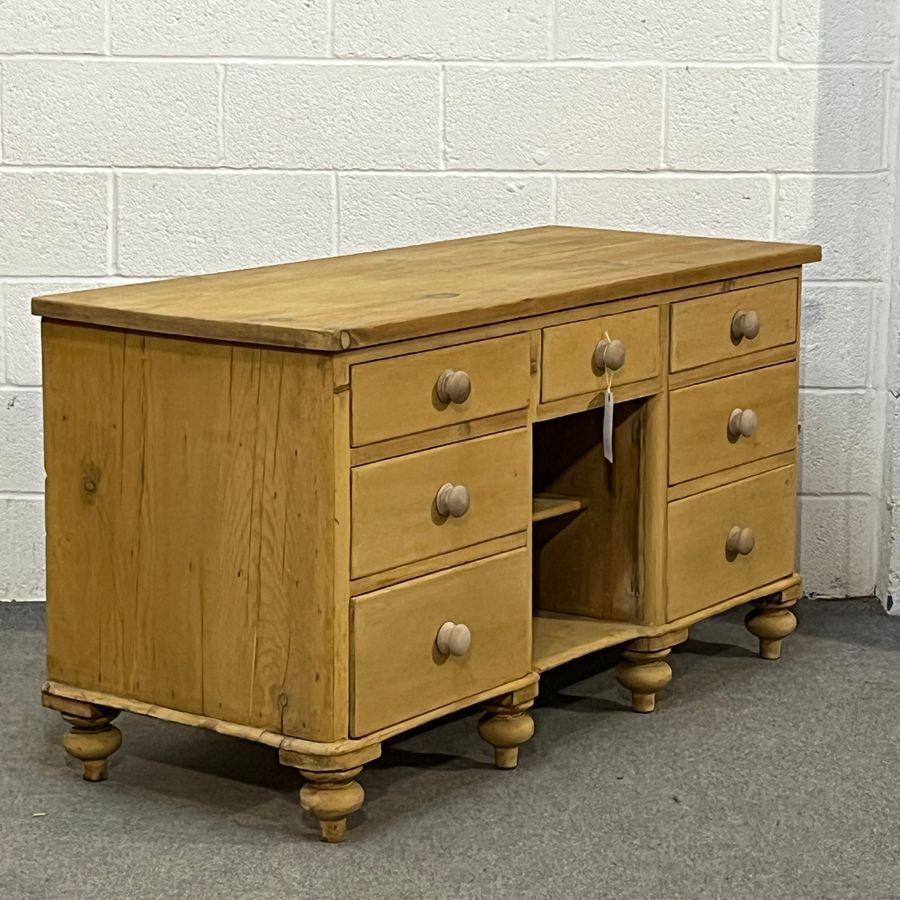 Antique Large Victorian Pine Sideboard With Drawers (D5405E)