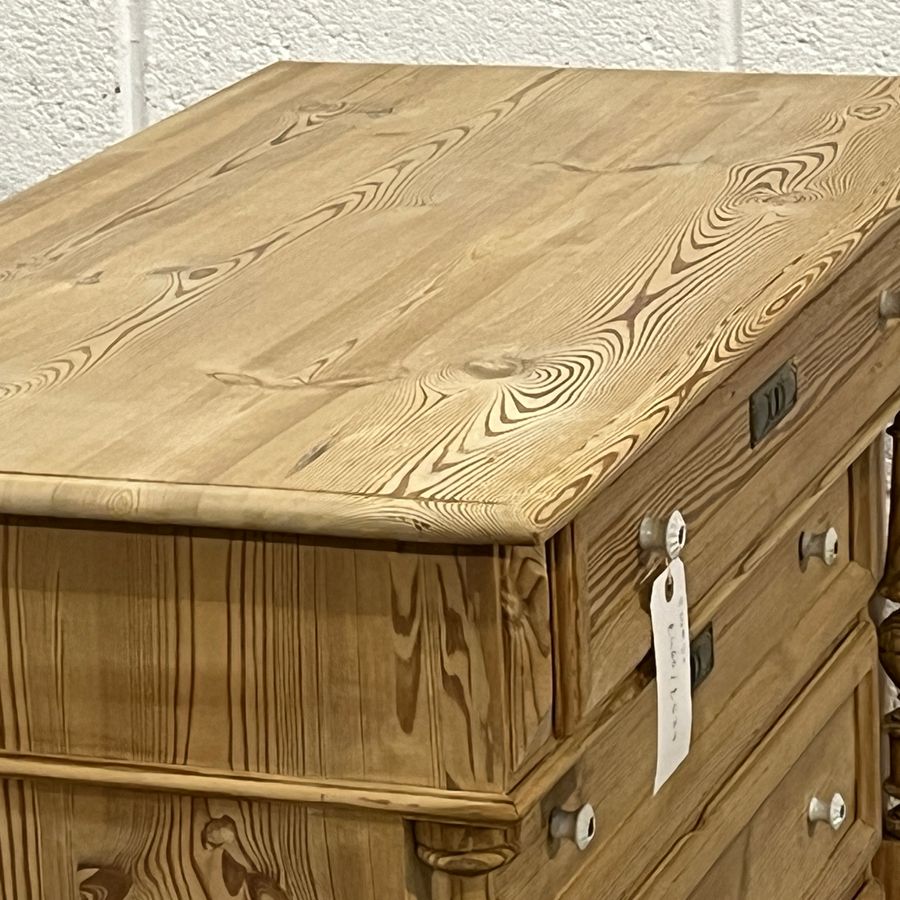 Antique Antique Pine Chest Of 4 Drawers (E2403C)