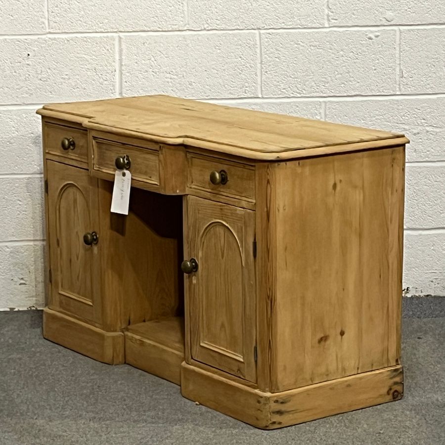 Antique Small Victorian Pine Dressing Table Writing Desk (E2000C)