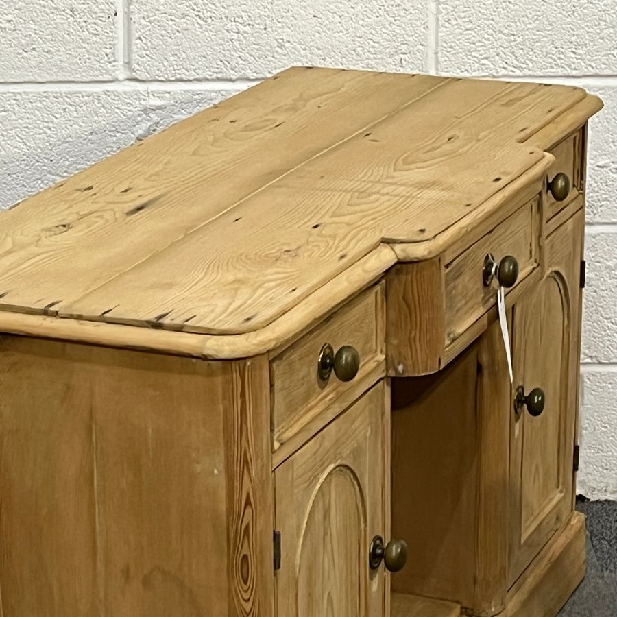 Antique Small Victorian Pine Dressing Table Writing Desk (E2000C)