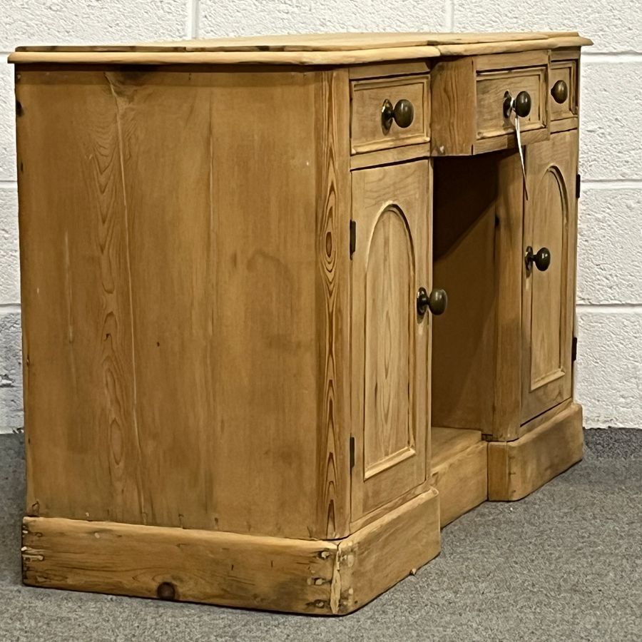 Antique Small Victorian Pine Dressing Table Writing Desk (E2000C)