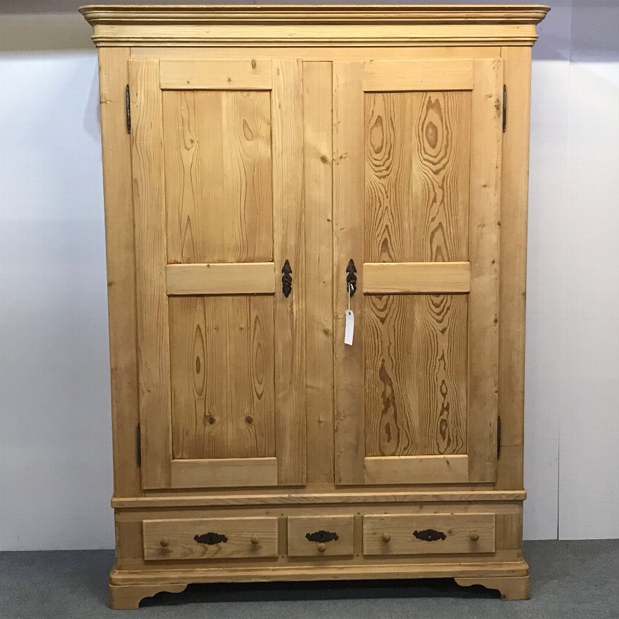Antique Large French Antique Pine Wardrobe Dismantles Antiques