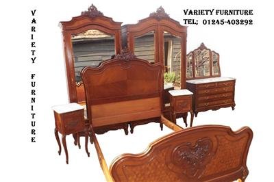 Stunning french louis xv design bedroom suite.