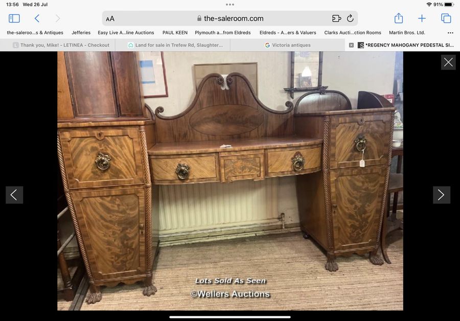 Antique Antique Mahogany Sideboard c.1822