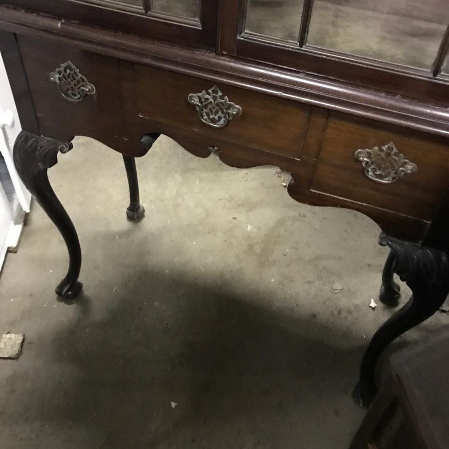 Antique Bookcase on Stand