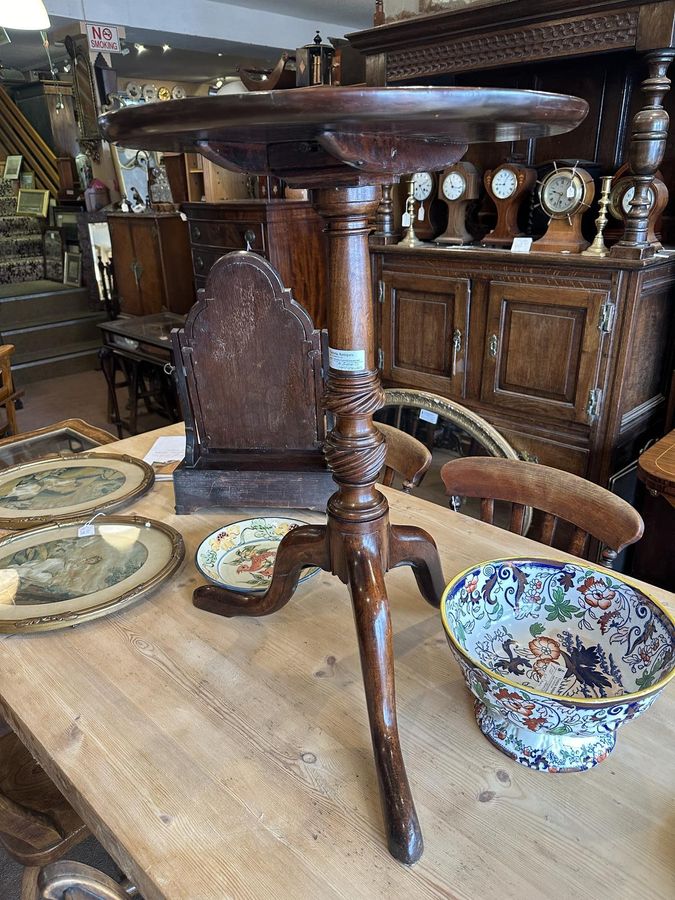 Antique Early 19th Century Mahogany Tripod Table