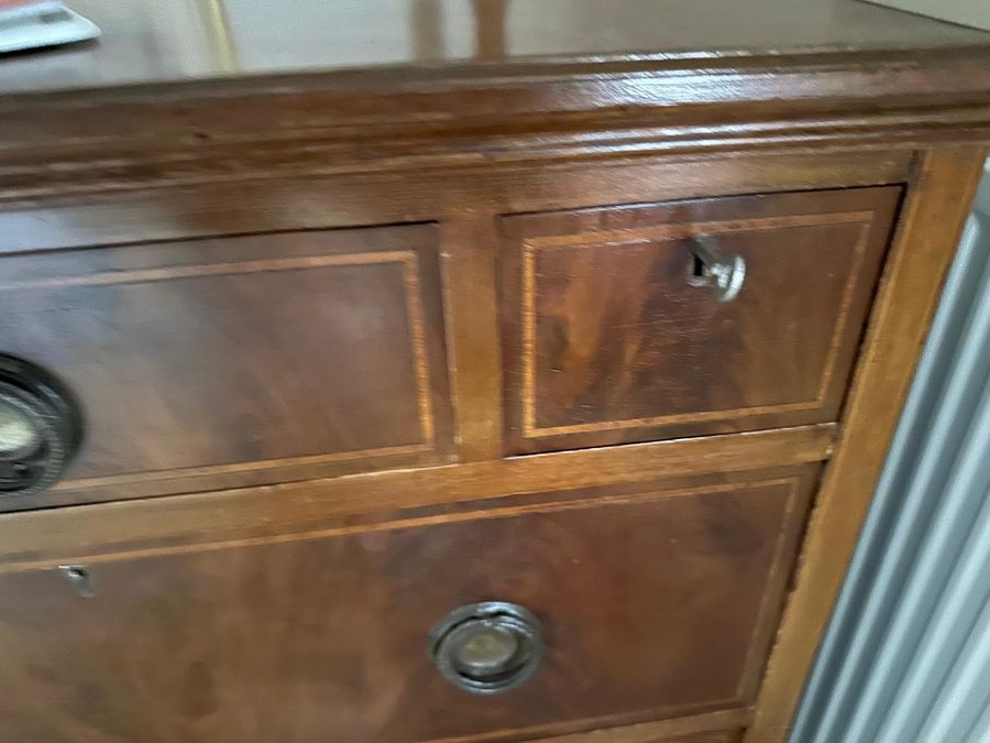 Antique Edwardian Chest of Drawers Inlaid in Mahogany