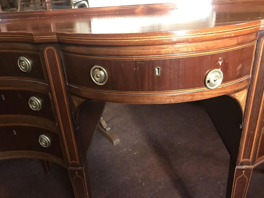 Antique Edwardian Inlaid Writing Desk