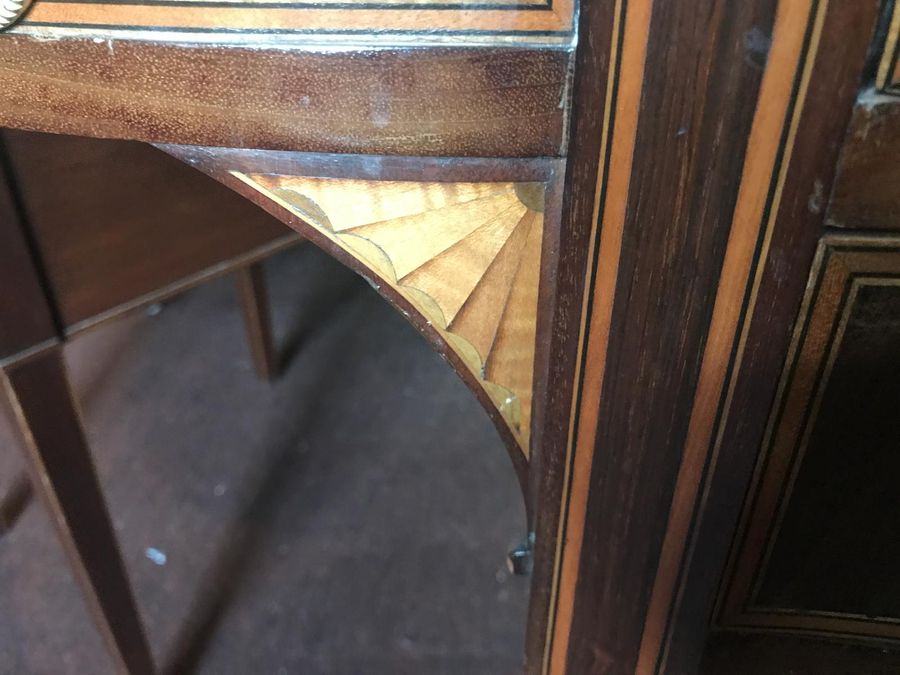 Antique Edwardian Inlaid Writing Desk