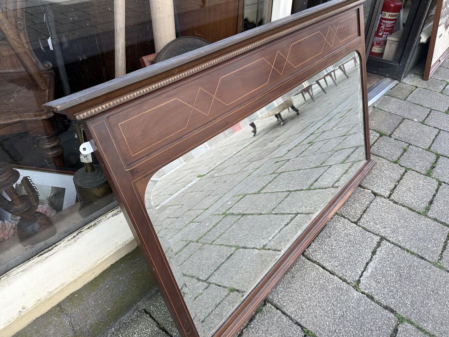 Antique Edwardian Mahogany Mirror