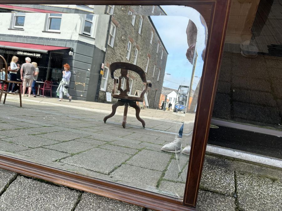 Antique Edwardian Mahogany Mirror