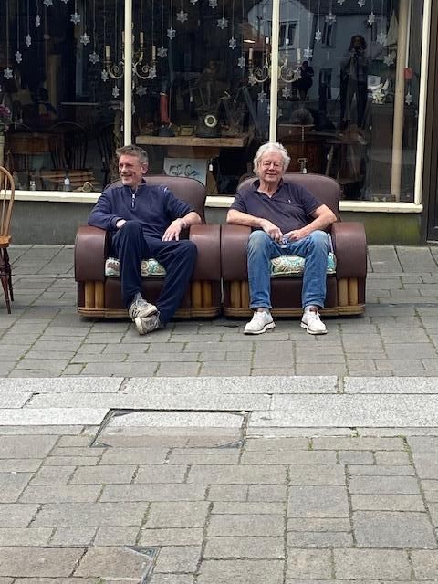 Antique Genuine Pair of Art Deco Armchairs