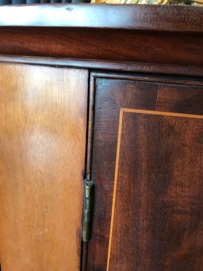 Antique Georgian Bow Corner Cupboard