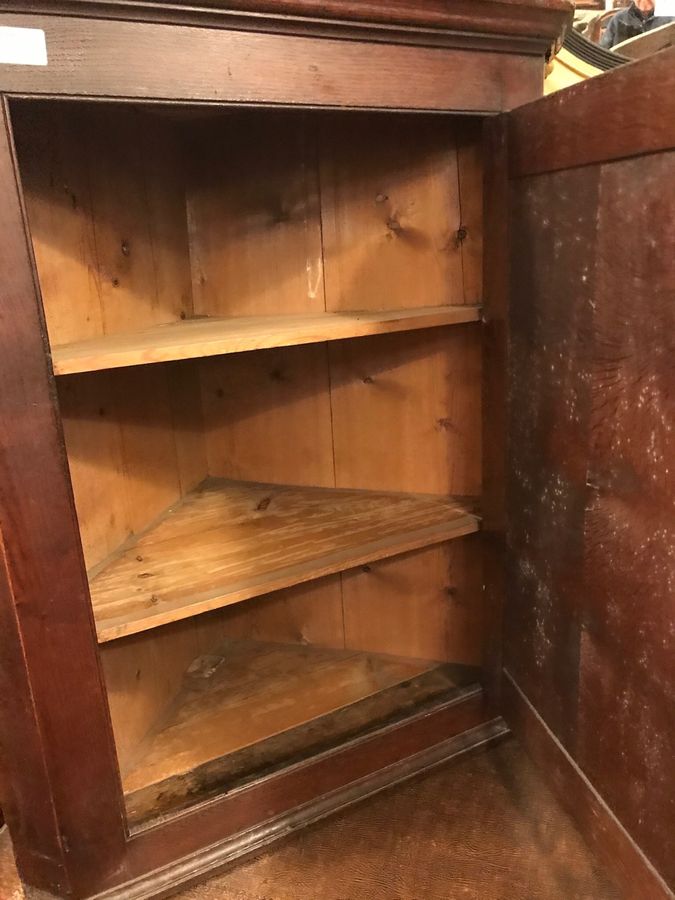 Antique Georgian Oak Corner Cupboard