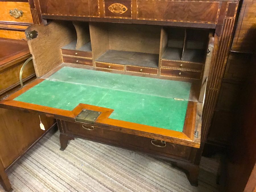 Antique Georgian Oak Secretaire Chest c.1780