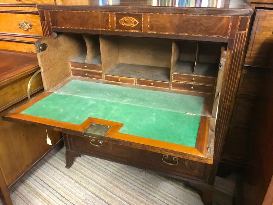 Antique Georgian Oak Secretaire Chest c.1780