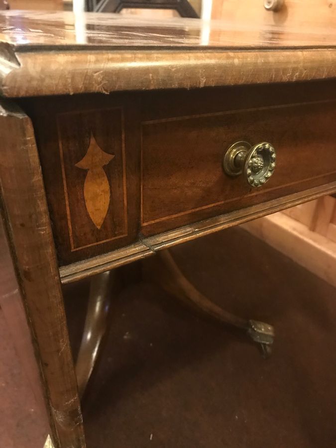 Antique Georgian Pedestal Inlaid Table