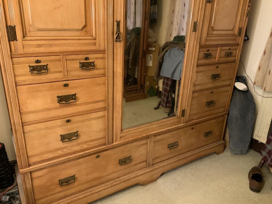 Antique Good Ash Combination Wardrobe