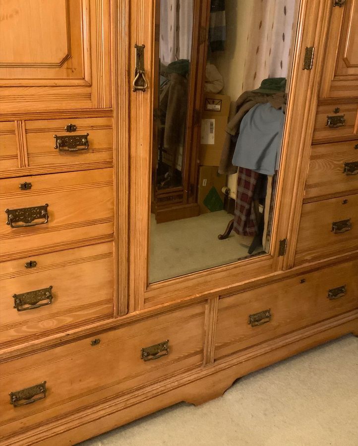 Antique Good Ash Combination Wardrobe