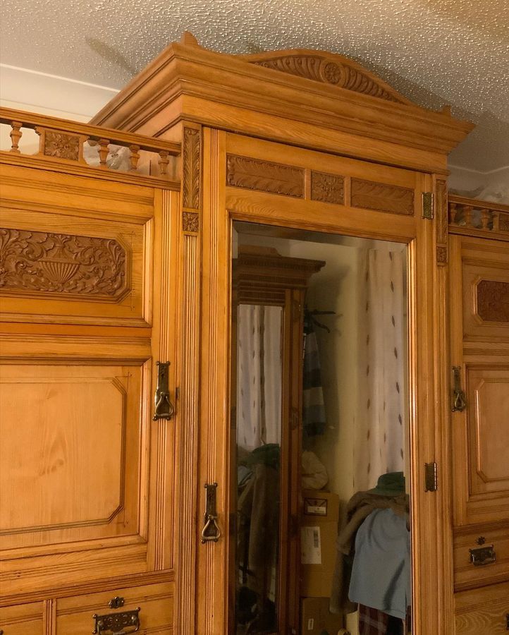 Antique Good Ash Combination Wardrobe