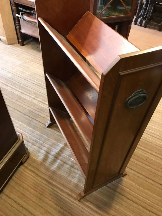 Antique Good Mahogany Book Trough c.1900