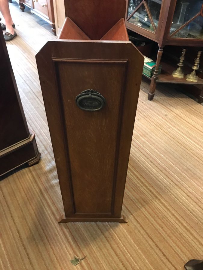 Antique Good Mahogany Book Trough c.1900