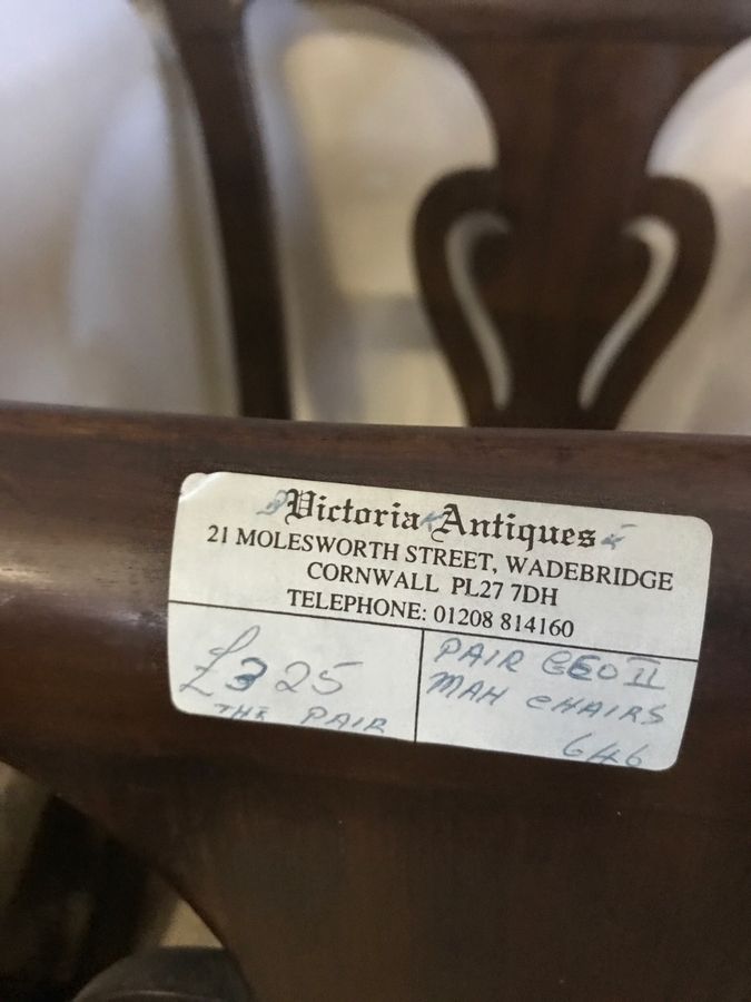 Antique Good Pair of Georgian Chairs