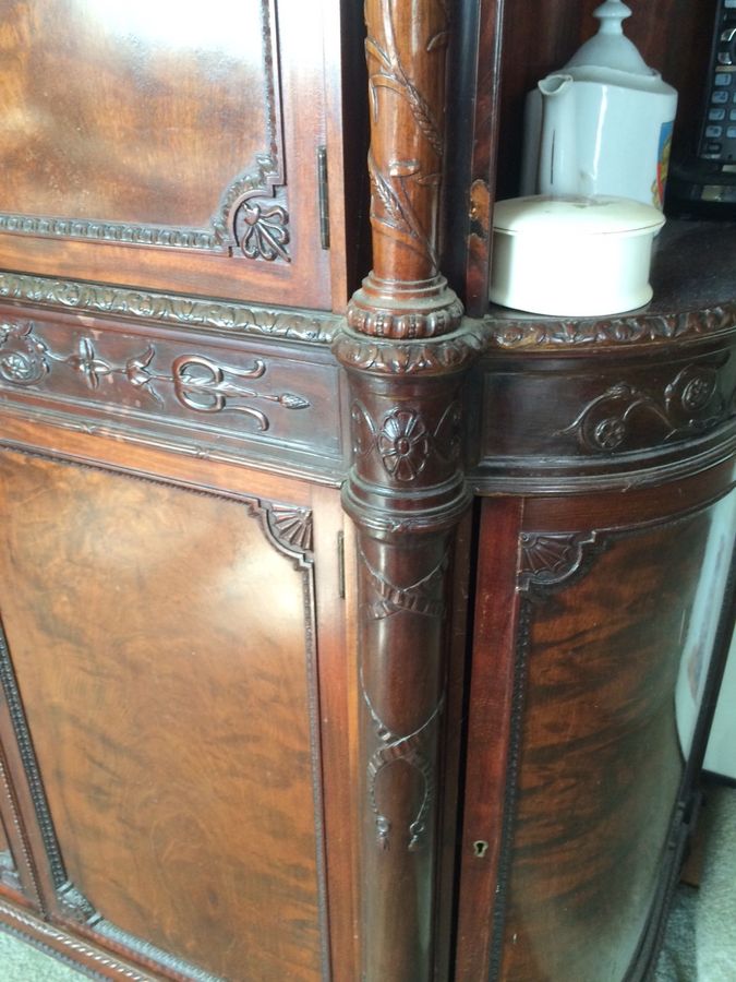 Antique Good Victorian Drinks Cabinet c.1860