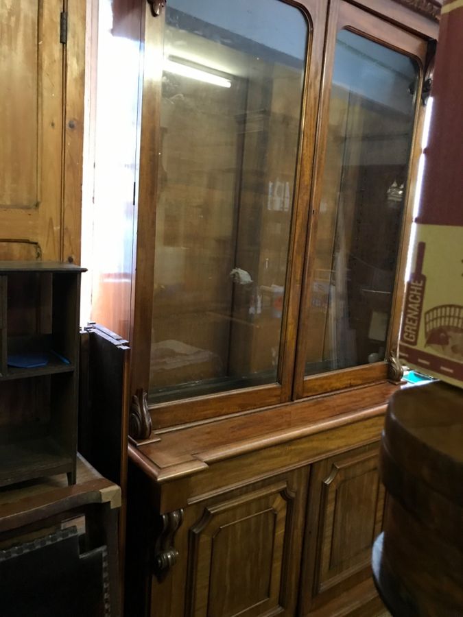 Good Victorian Glazed Bookcase