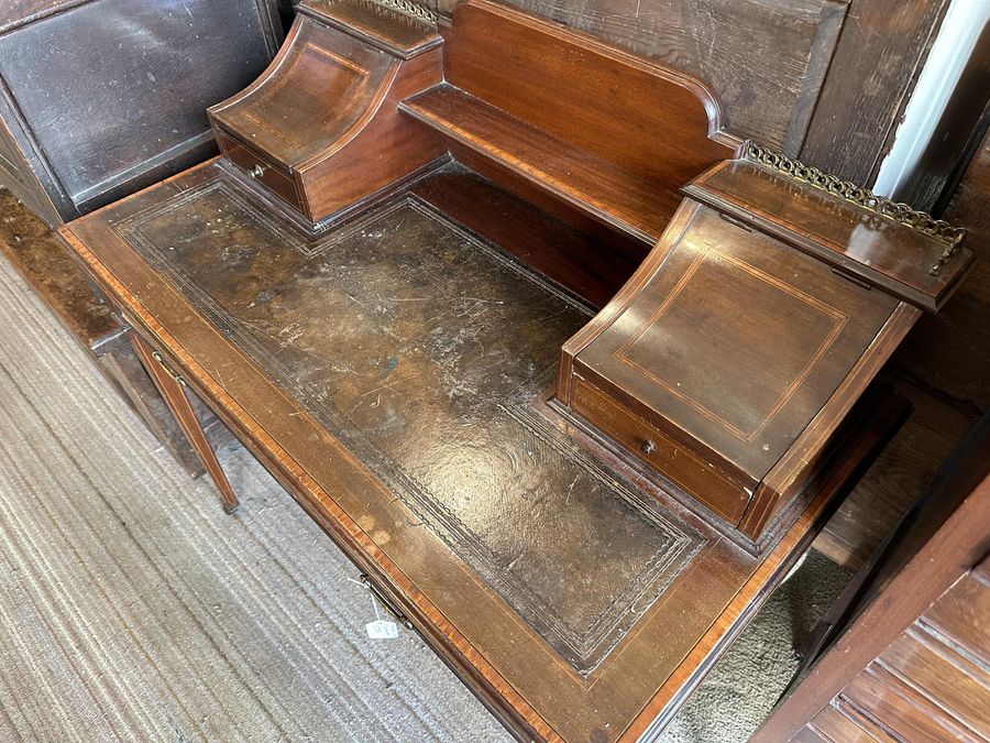 Antique Inlaid Carlton House Desk